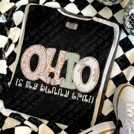 Ohio is My Bunny Trail digital design