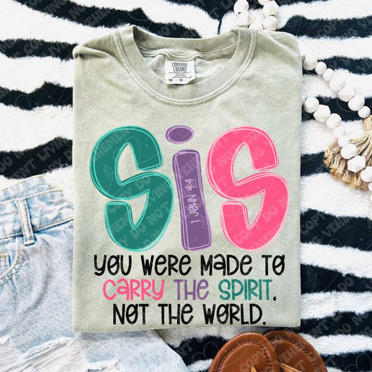 SIS Carry The Spirit digital design