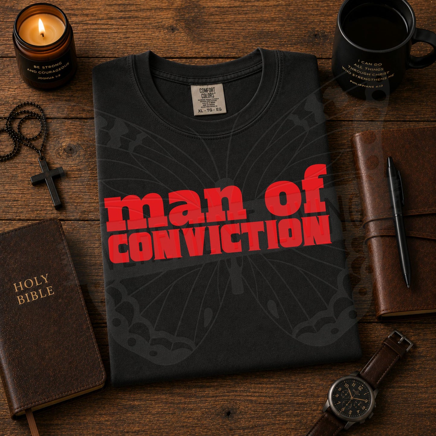 Man of Conviction digital design
