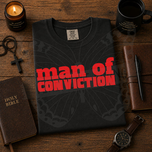 Man of Conviction digital design