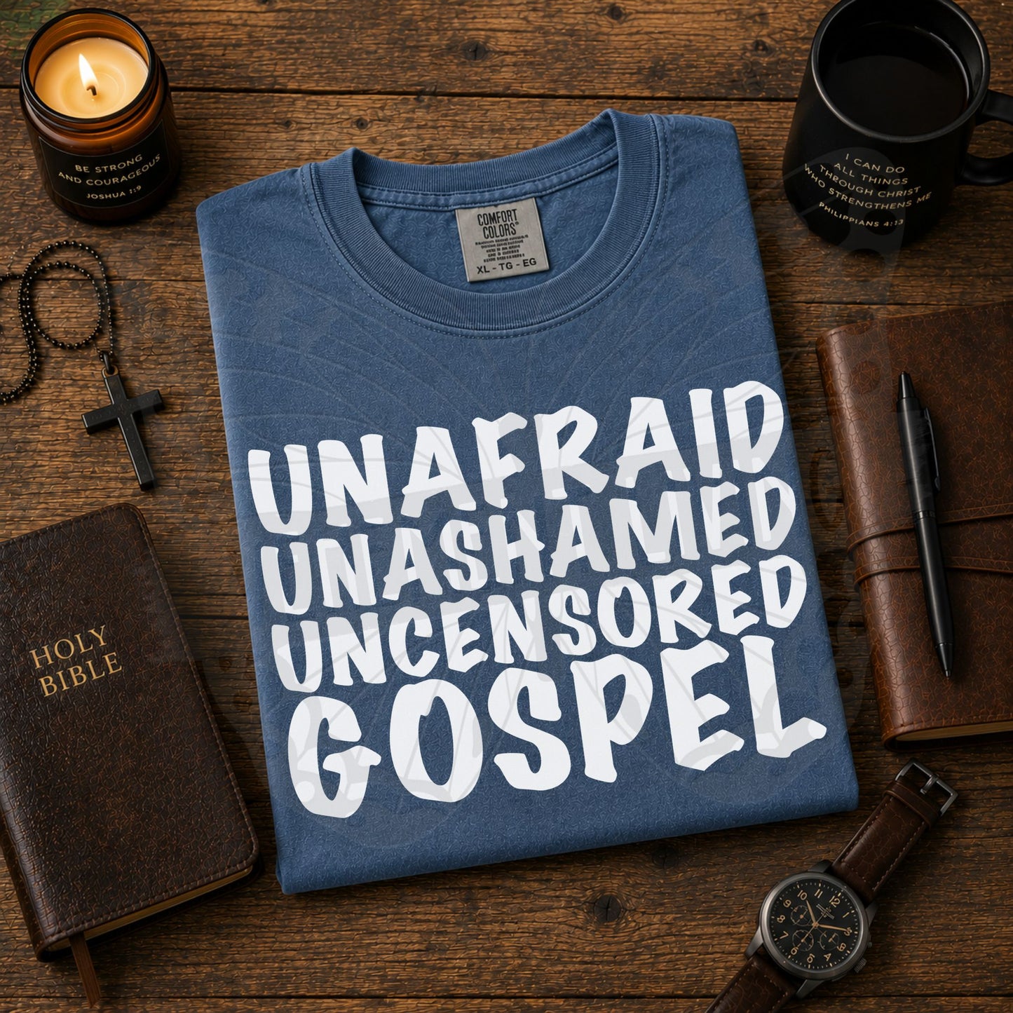 Unafraid Unashamed Uncensored Gospel digital design