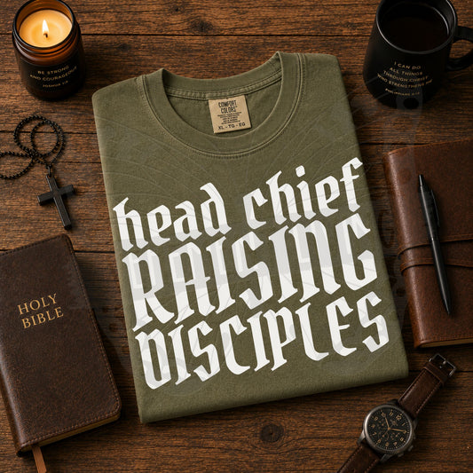 Head Chief Raising Disciples digital design