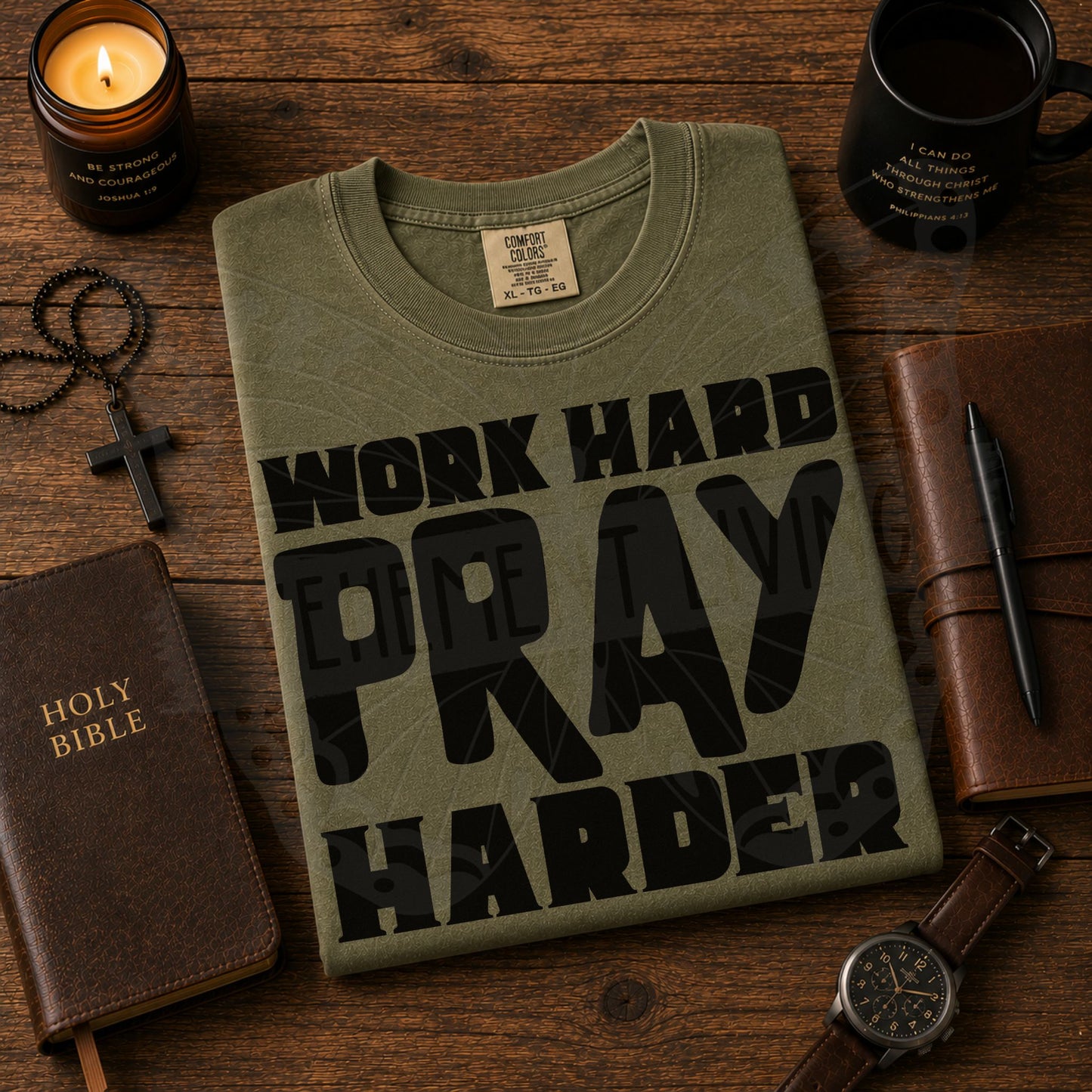 Work Hard Pray Harder digital design