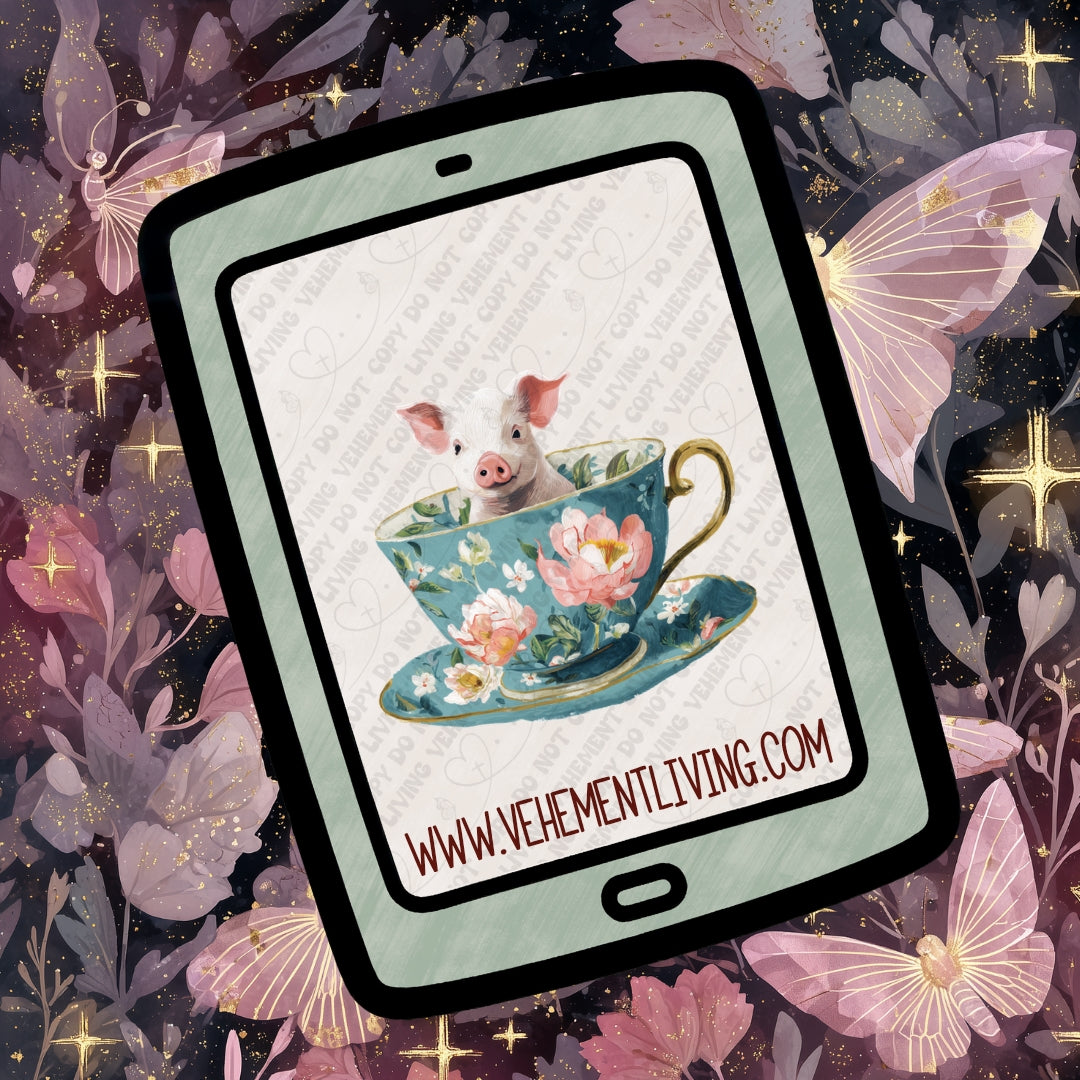 Tea Cup Animals Clipart Bundle