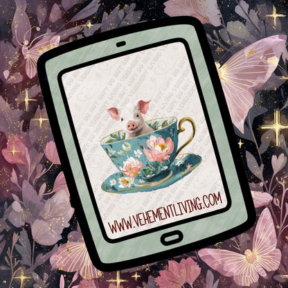 Tea Cup Animals Clipart Bundle