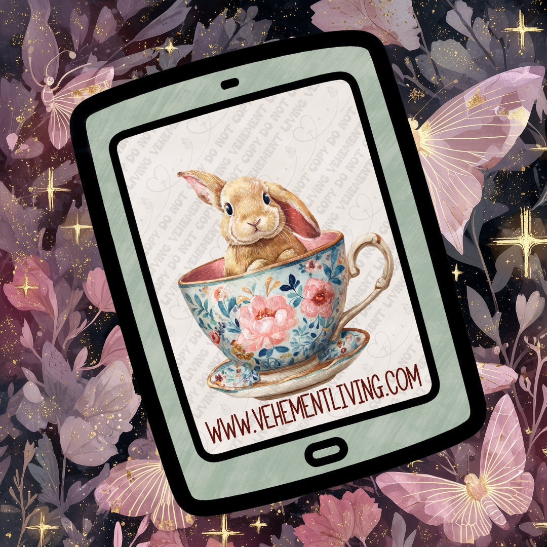 Tea Cup Animals Clipart Bundle