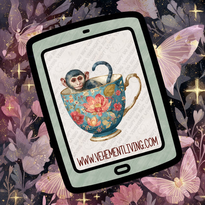 Tea Cup Animals Clipart Bundle