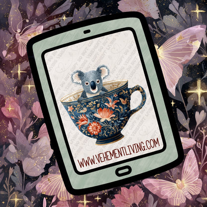 Tea Cup Animals Clipart Bundle
