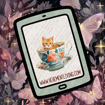 Tea Cup Animals Clipart Bundle