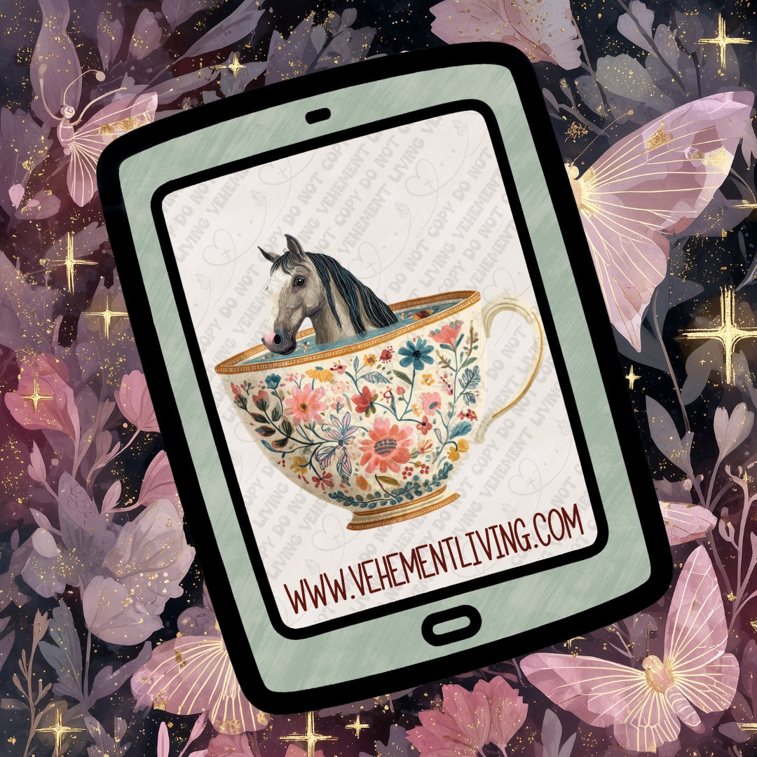 Tea Cup Animals Clipart Bundle
