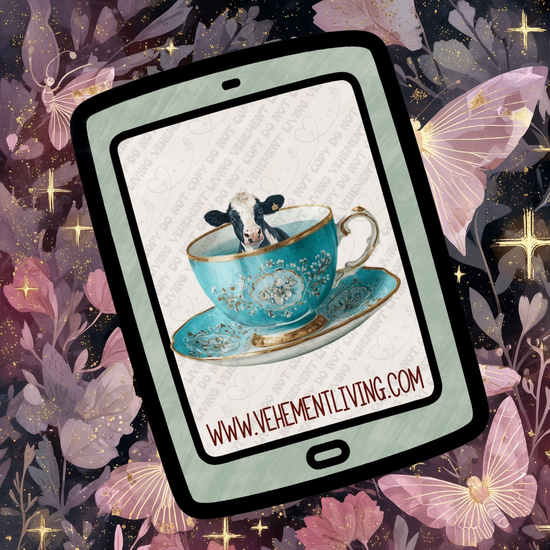 Tea Cup Animals Clipart Bundle