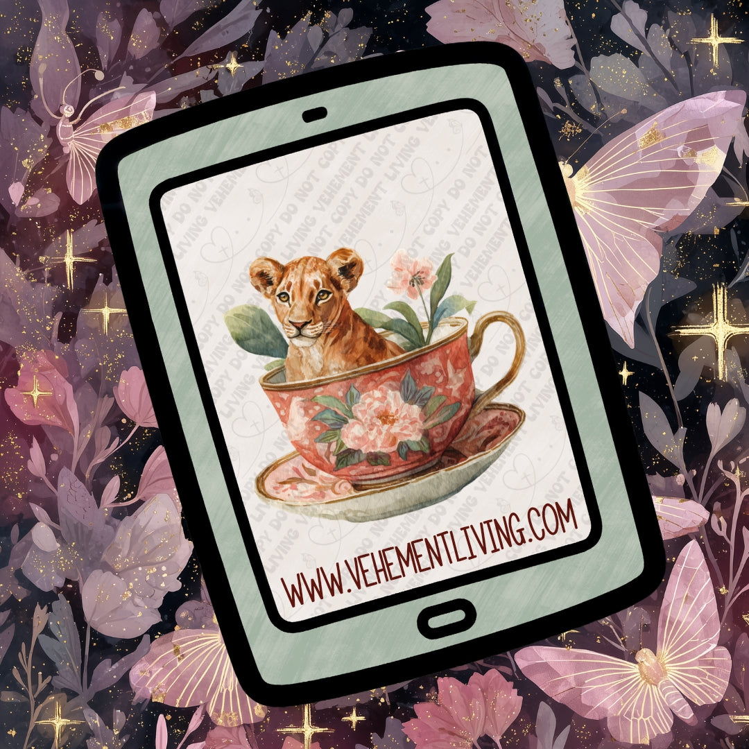Tea Cup Animals Clipart Bundle