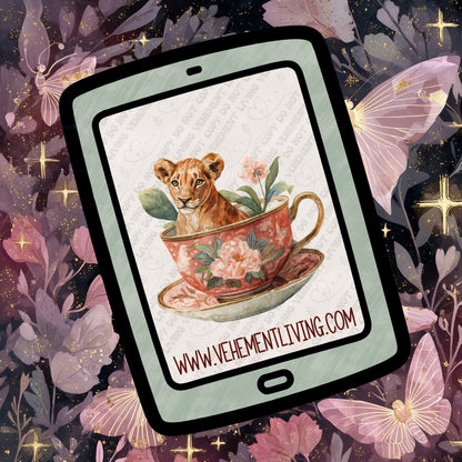 Tea Cup Animals Clipart Bundle
