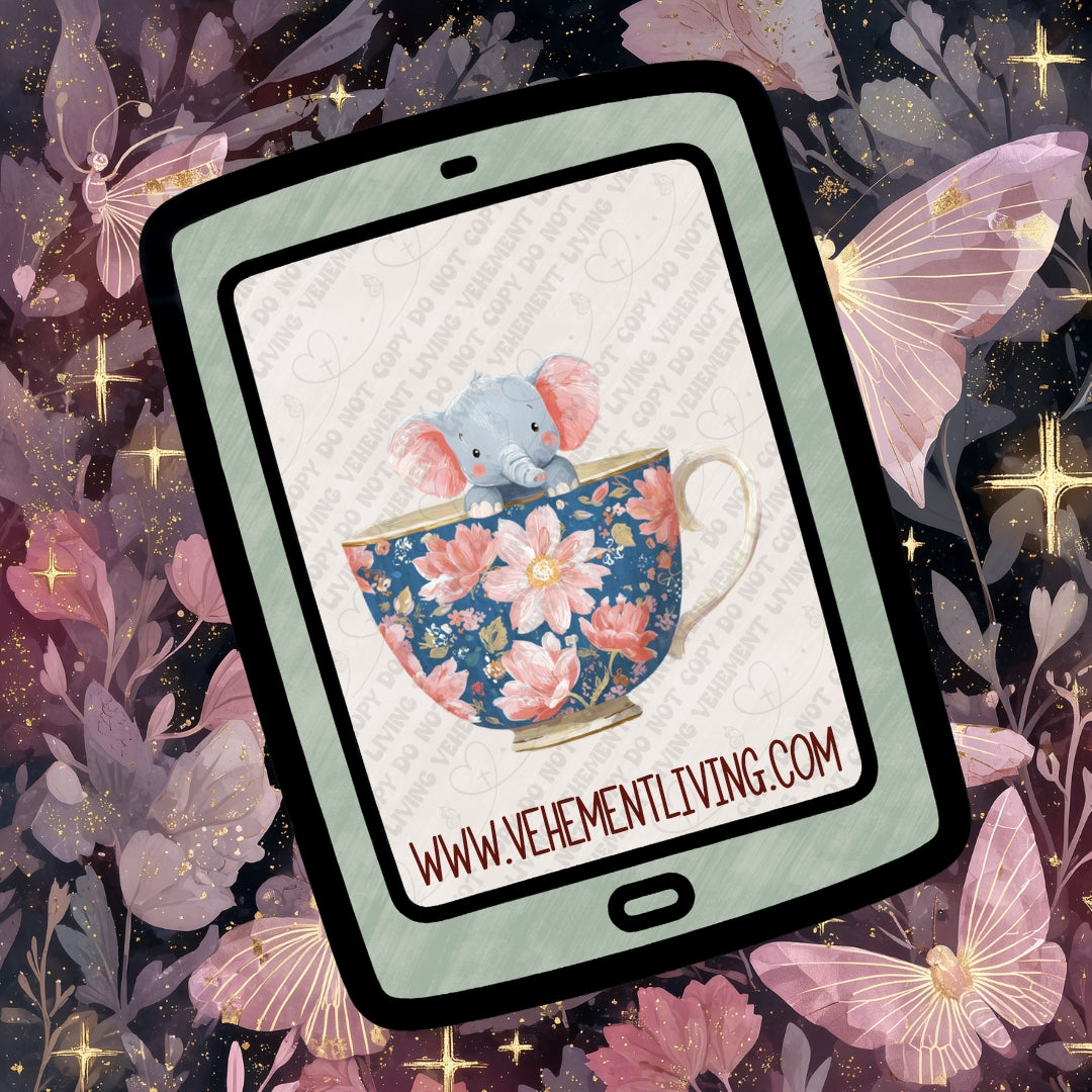 Tea Cup Animals Clipart Bundle