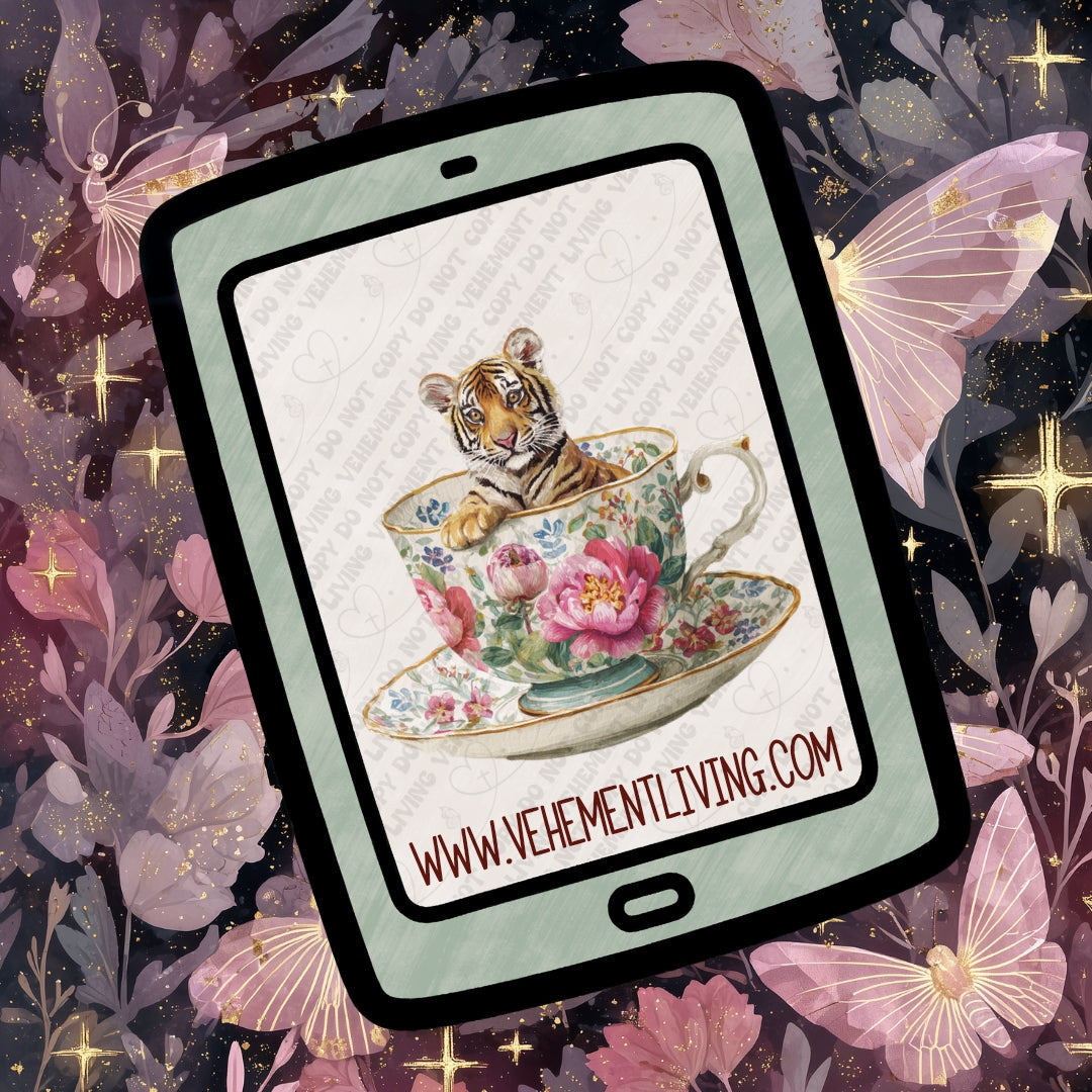 Tea Cup Animals Clipart Bundle