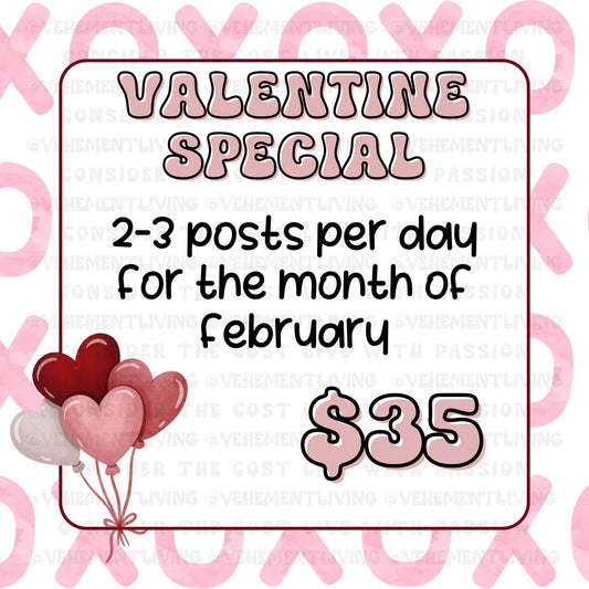 Valentine Special Scheduling