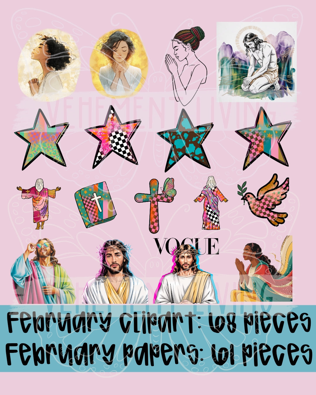 February 2026 Clipart + Papers