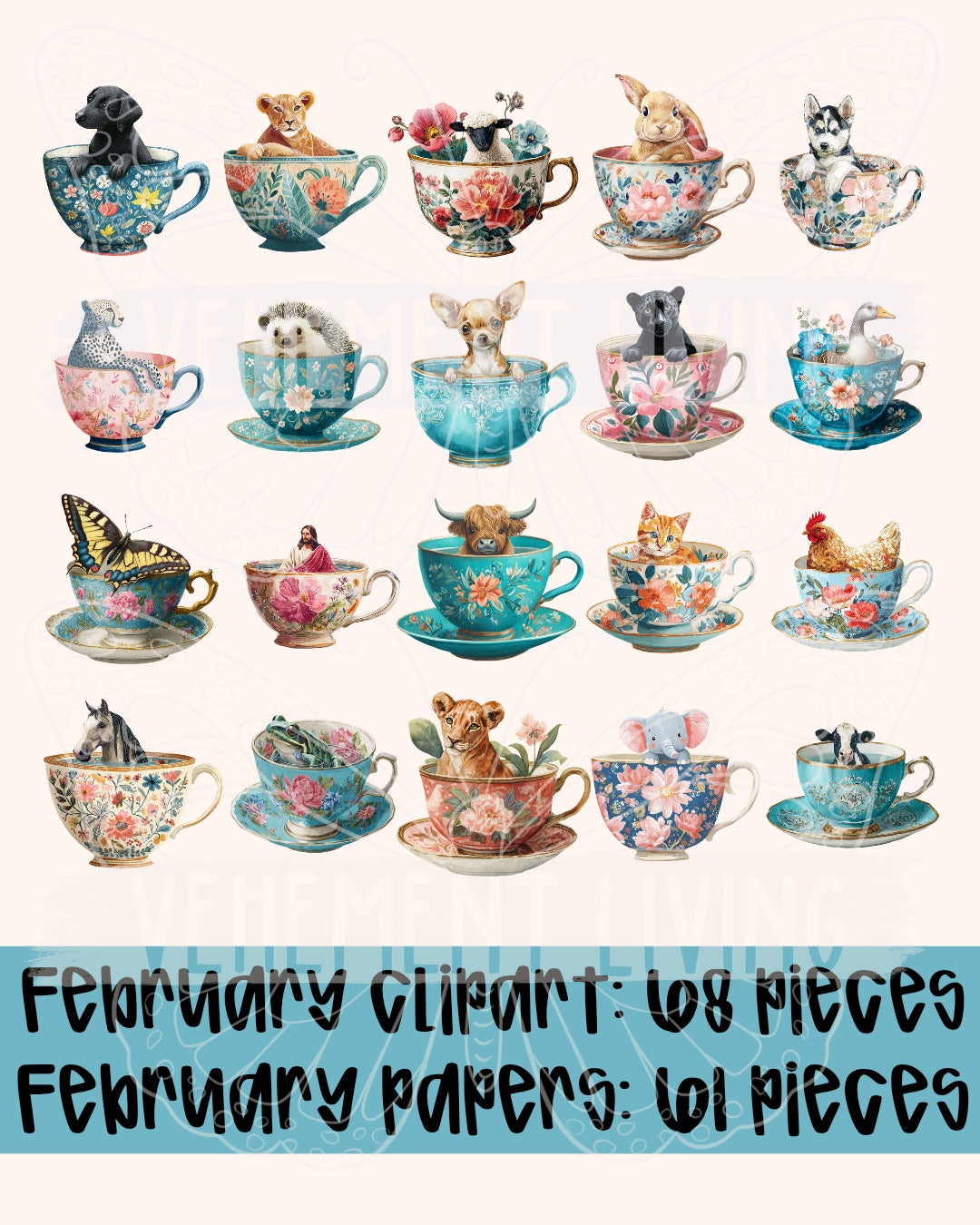 February 2026 Clipart + Papers