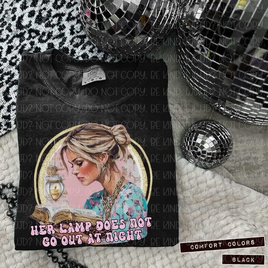 Her Lamp Does Not Go Out digital design