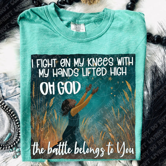 I Fight On My Knees V2 digital design