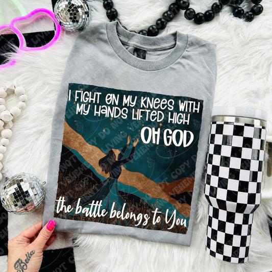 I Fight On My Knees V3 digital design