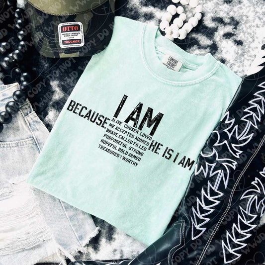 I Am Because He Is digital design