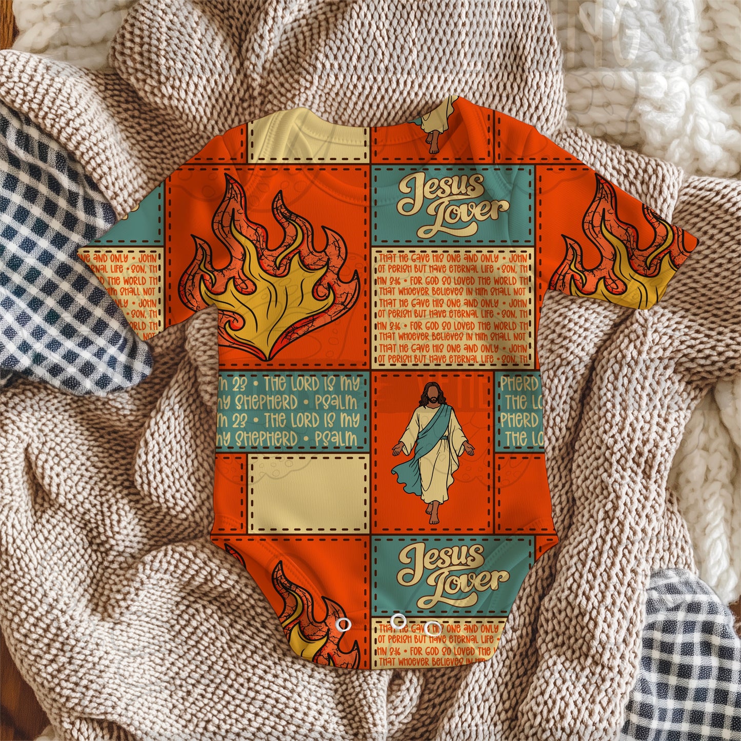 Fire for Jesus Seamless Paper