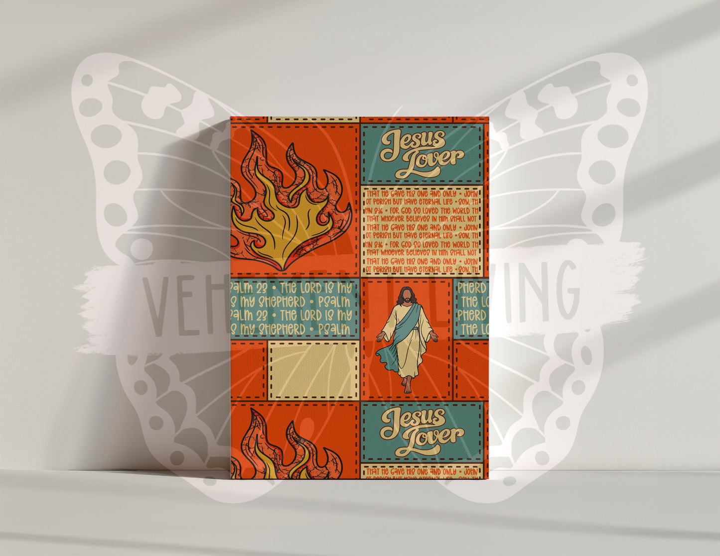 Fire for Jesus Seamless Paper