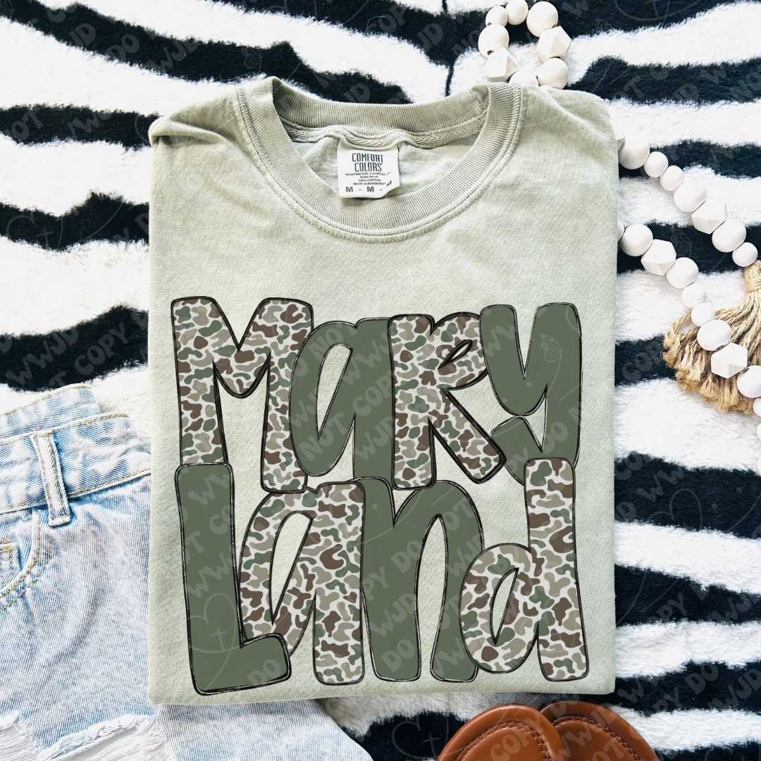 Maryland Camo digital design