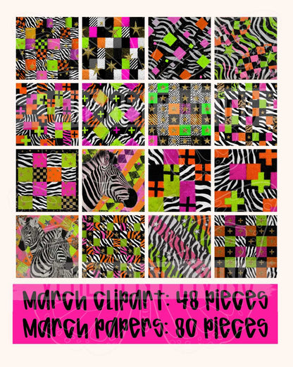 March 2026 Clipart + Papers