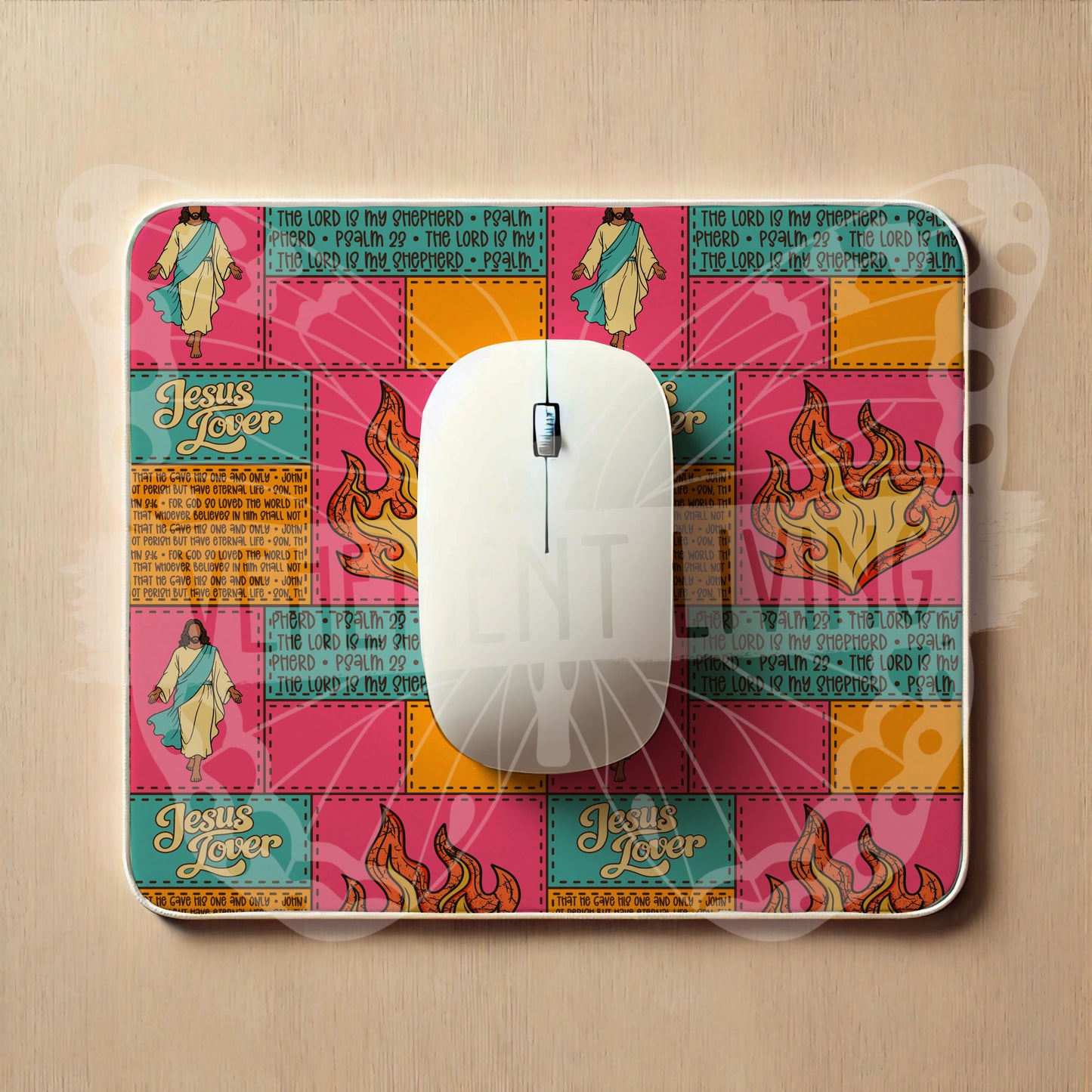 Fire for Jesus Pink Seamless Paper
