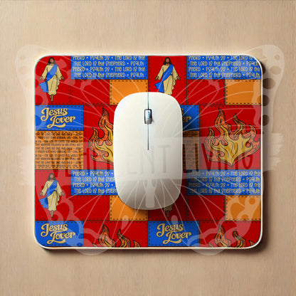 Fire for Jesus Blue Seamless Paper