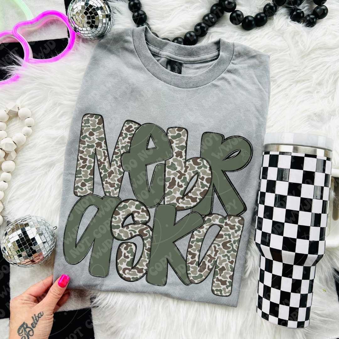 Nebraska Camo digital design