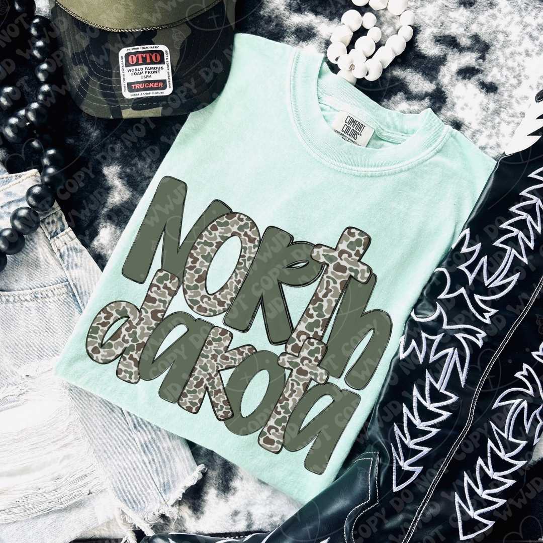 North Dakota Camo digital design
