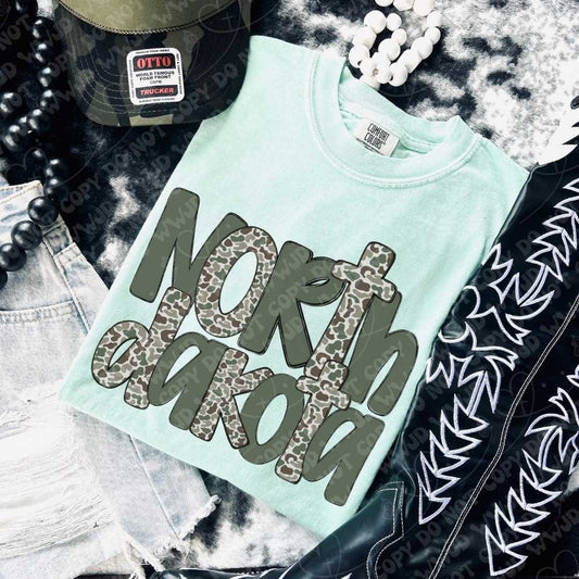 North Dakota Camo digital design
