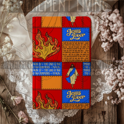 Fire for Jesus Blue Seamless Paper