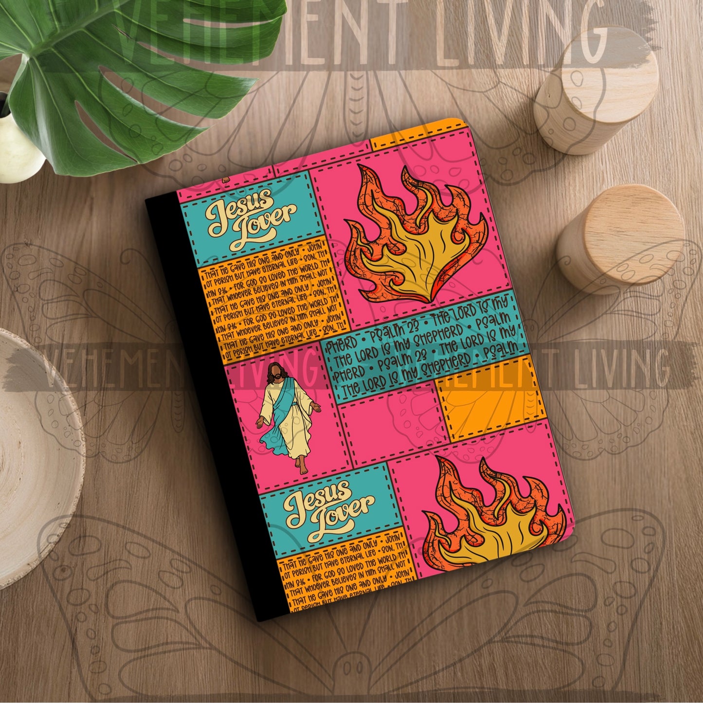 Fire for Jesus Pink Seamless Paper