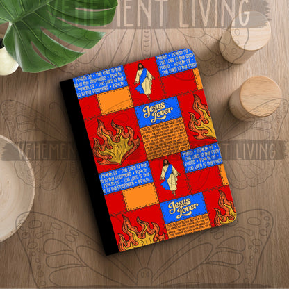 Fire for Jesus Blue Seamless Paper