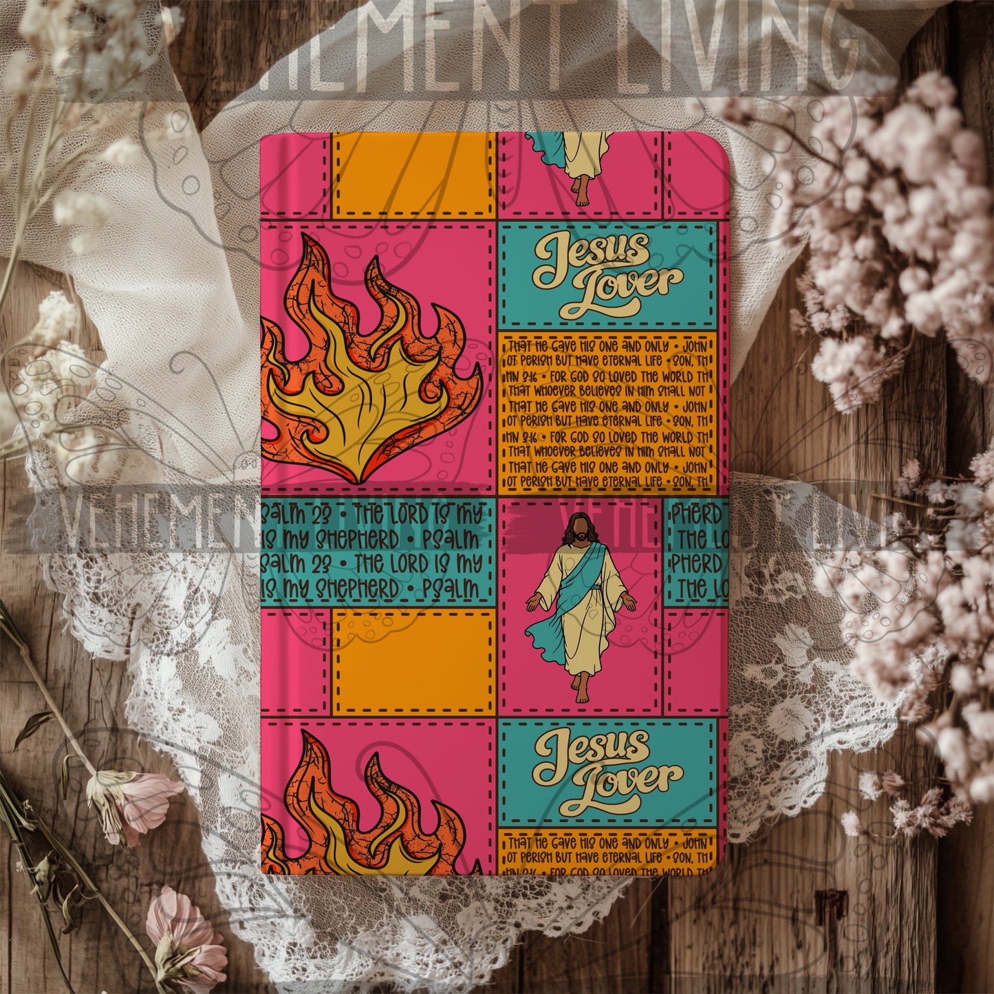 Fire for Jesus Pink Seamless Paper