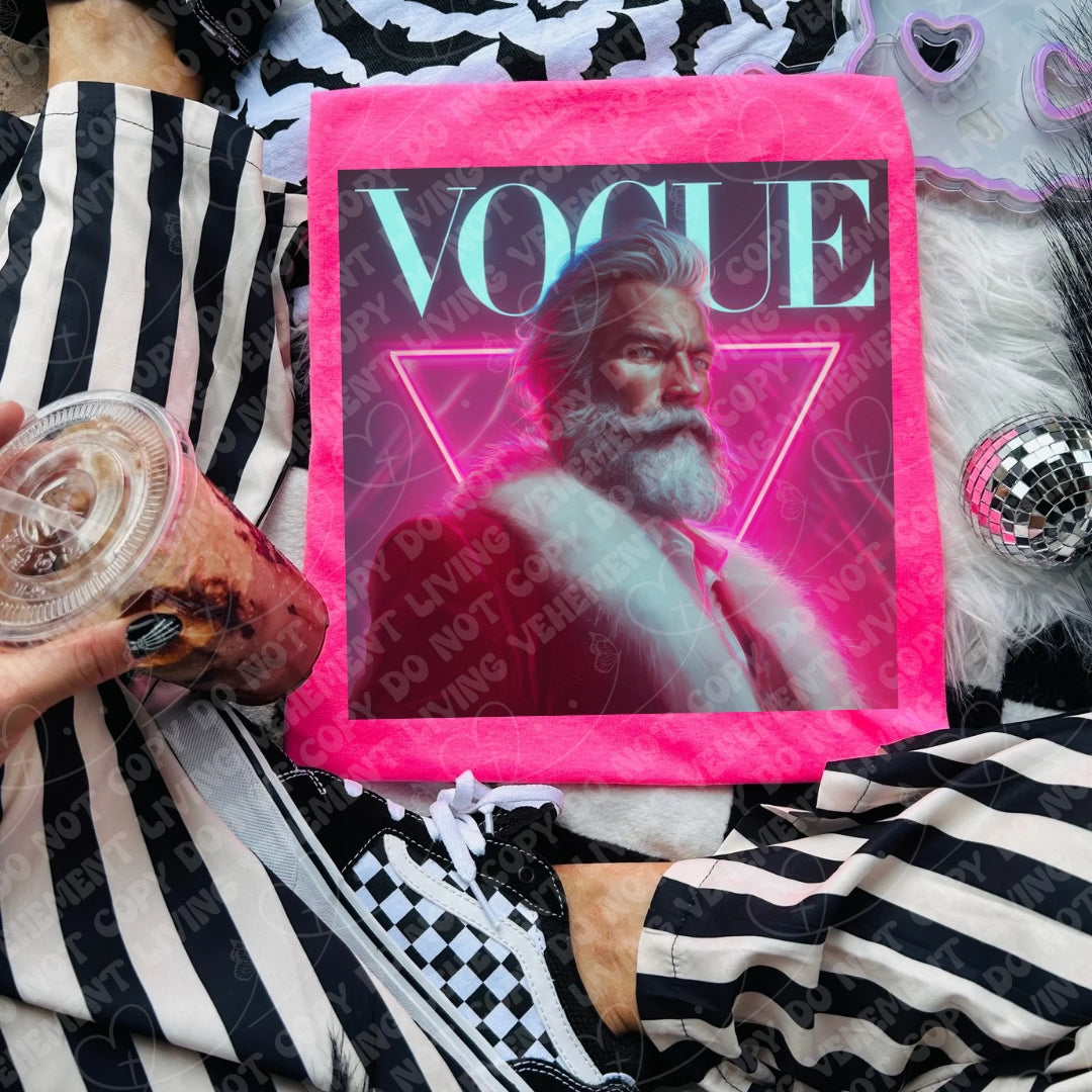 Vogue Neon Santa V3 digital design