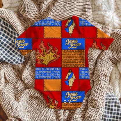 Fire for Jesus Blue Seamless Paper