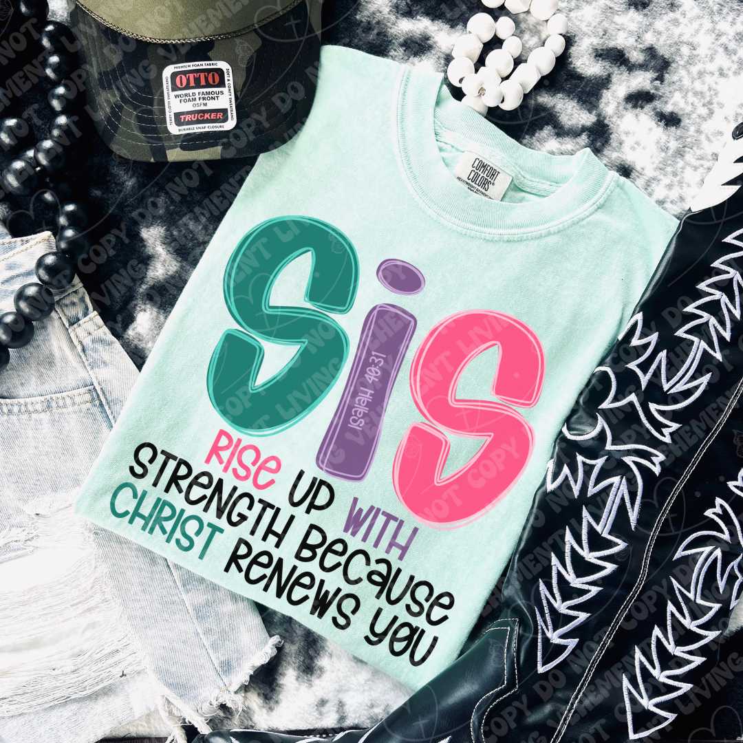 SIS Rise With Christ digital design