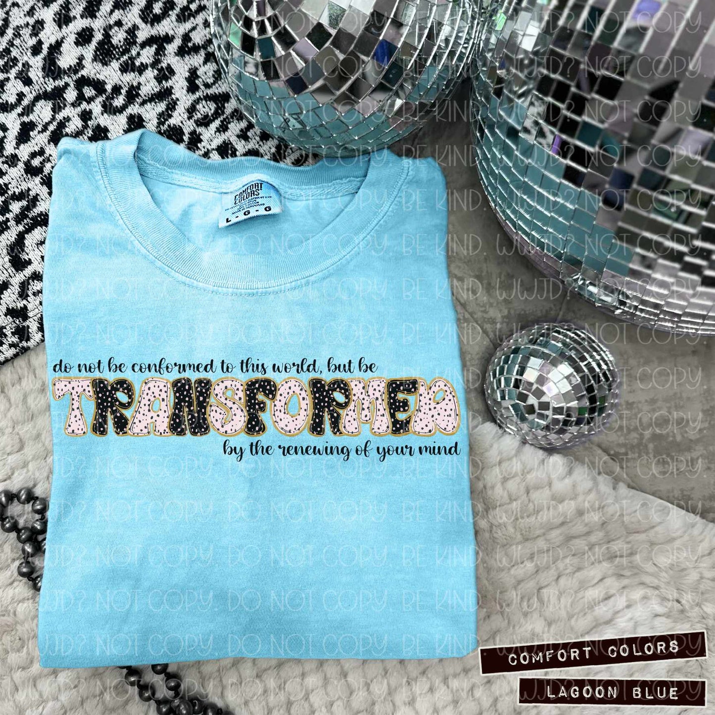 Romans 12:2 Transformed digital design