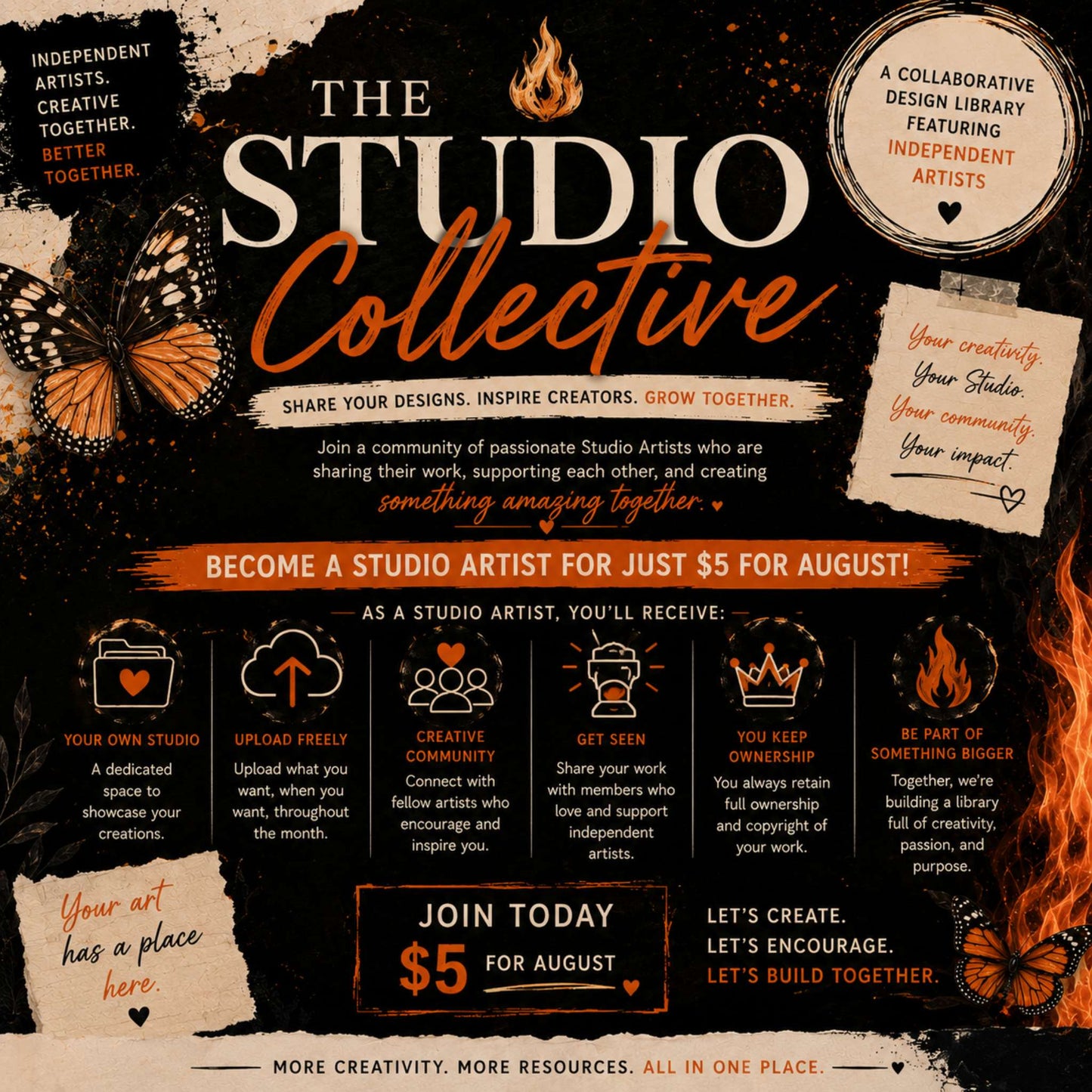 The Studio Collective | Studio Artist Membership (August)
