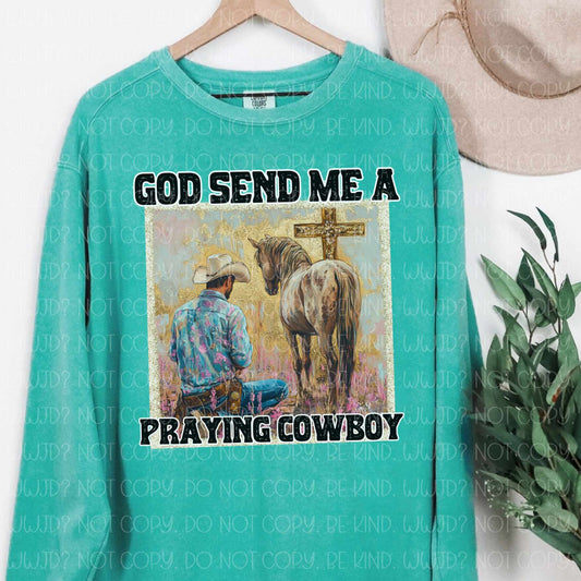 God Send Me A Cowboy digital design