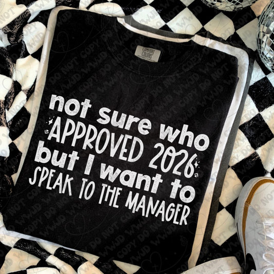 Speak to the Manager digital design