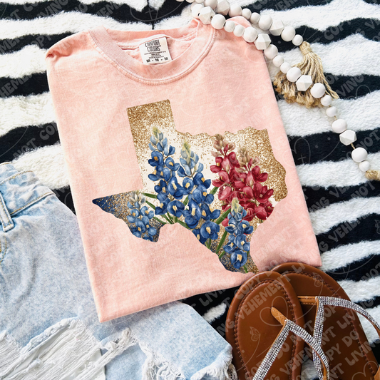 Texas Flowers digital design | clipart