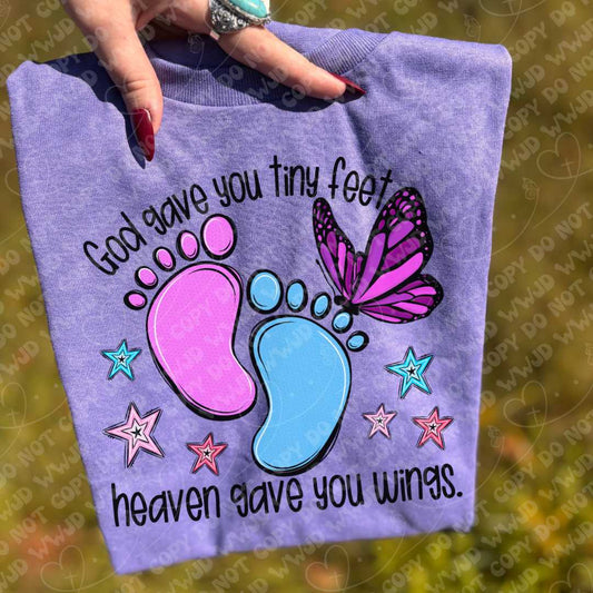 Tiny Feet Heaven Wings digital design