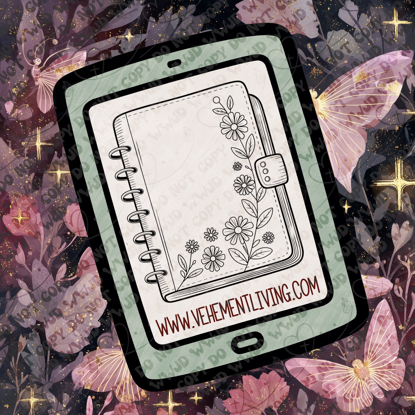 February Lineart PNG + Stamps