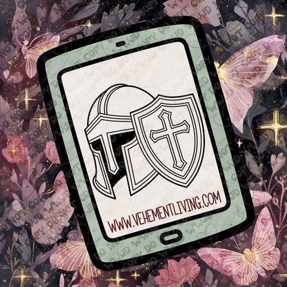 February Lineart PNG + Stamps